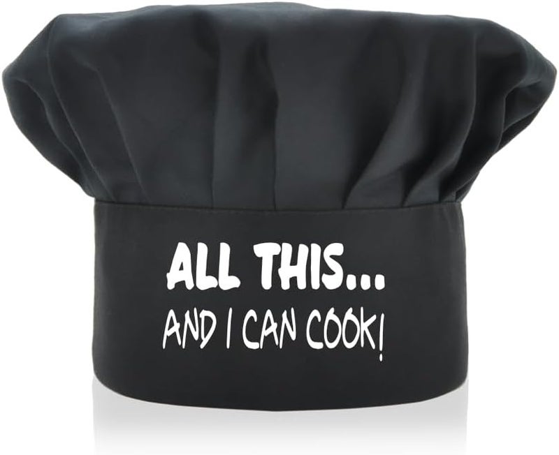 ZBBFSCSB Funny Chef Hat, Adjustable Cooking Hat for Man, Christmas for Men Husband Grandpa Brother - Image 1